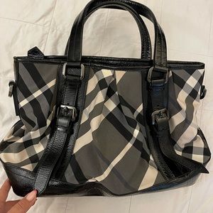 Burberry Tote Check Nylon Victoria